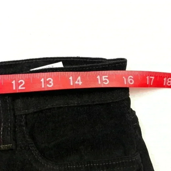 NYDJ Dark Brown “80’s” Corduroy Midrise Stretch Straight Leg Pants Size 10P - Picture 12 of 14